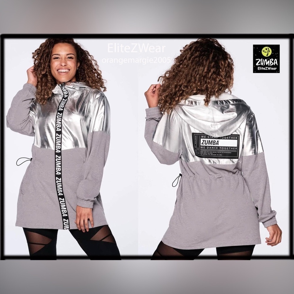 ZUMBA TOGETHER ZIP-UP LONG PARKA medium